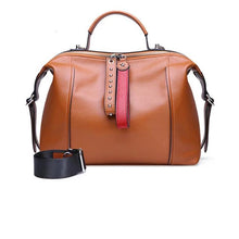 Load image into Gallery viewer, Genuine Leather Black Women Handbag