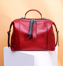 Load image into Gallery viewer, Genuine Leather Black Women Handbag